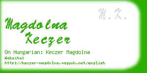 magdolna keczer business card